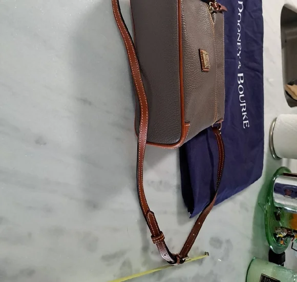 Dooney & Bourke Taupe and Tan Crossbody Bag - Picture 4 of 8
